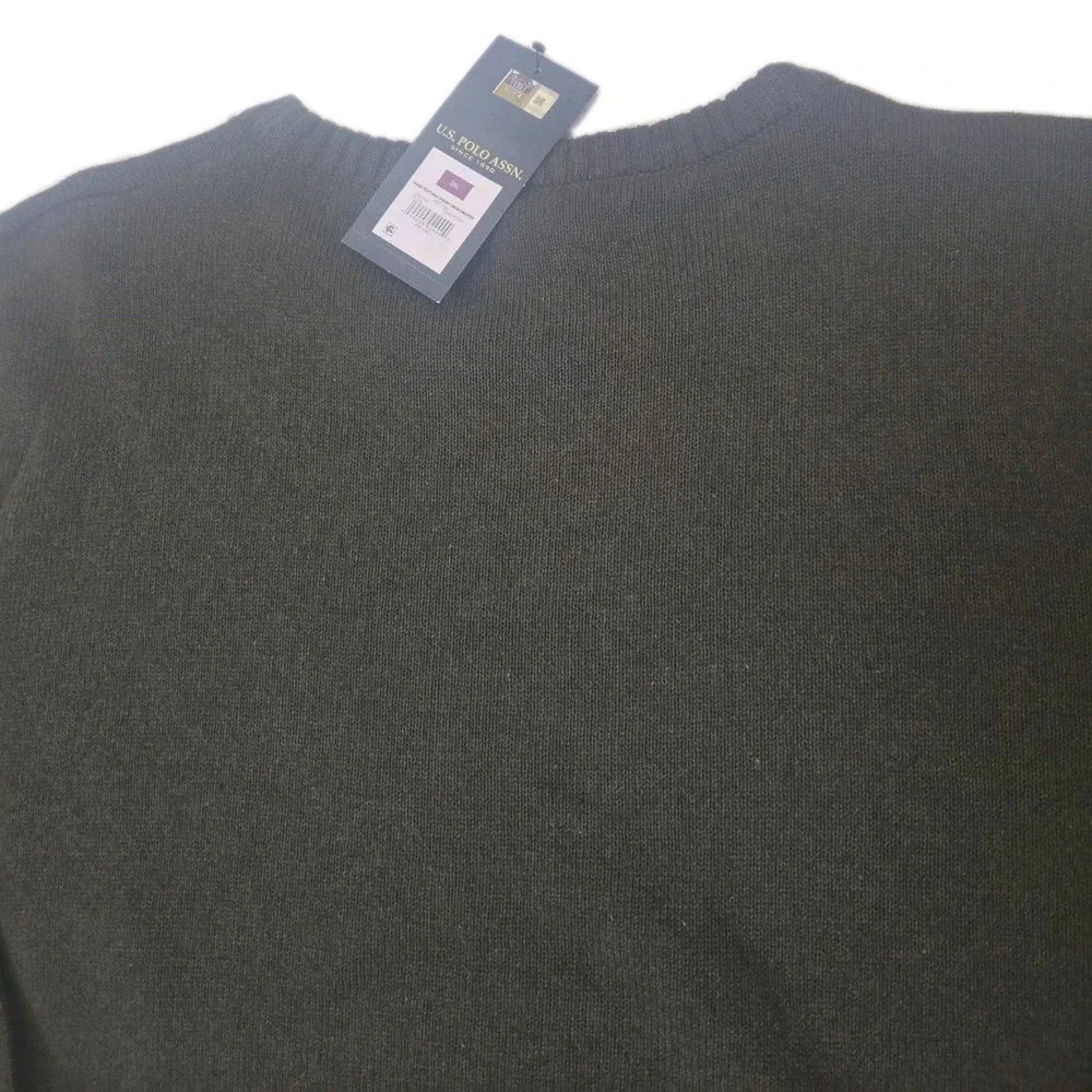 U.S. Polo ASSN. Men's Green Crew Neck Pullover Sweater‎ 2XL Long Sleeves